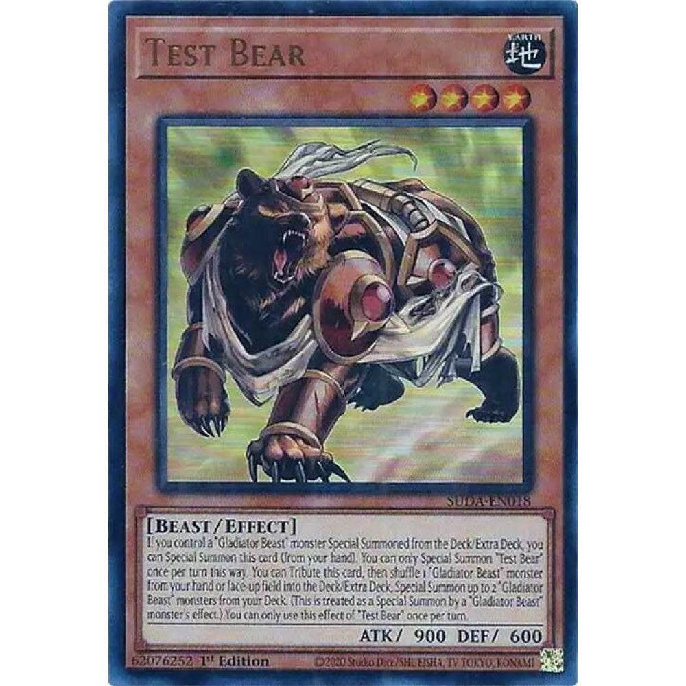 Test Bear SUDA-EN018 Ultra Yu-Gi-Oh Supreme Darkness