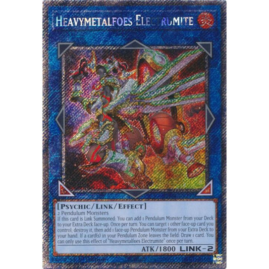 Heavymetalfoes Electrumite (Platinum Secret Rare) RA04-EN292 Platinum Rare Yu-Gi-Oh Quarter Century Stampede