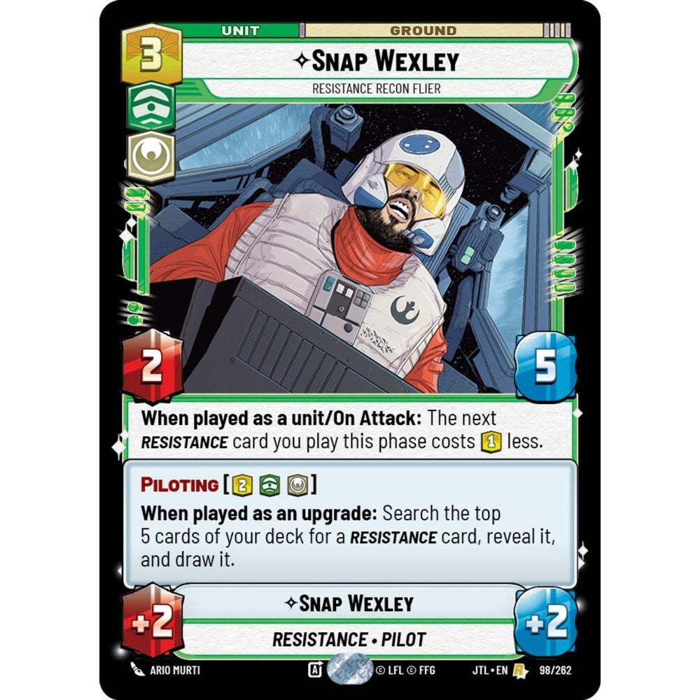 Snap Wexley, R, JTL 098), Star Wars Unlimited
