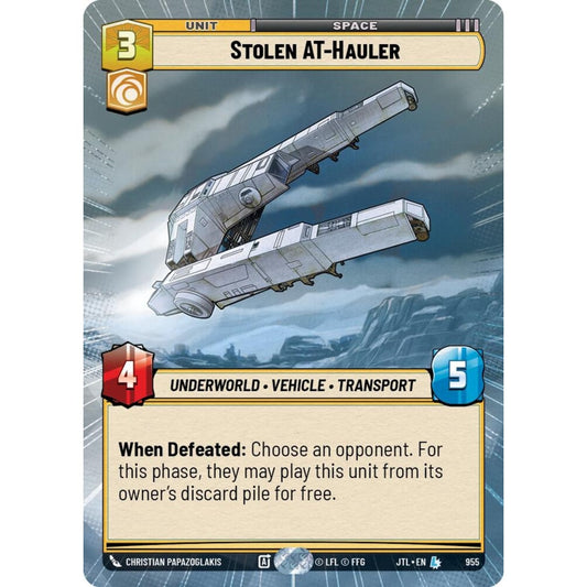 Stolen AT-Hauler, L, JTL 955) Hyperspace Foil, Star Wars Unlimited