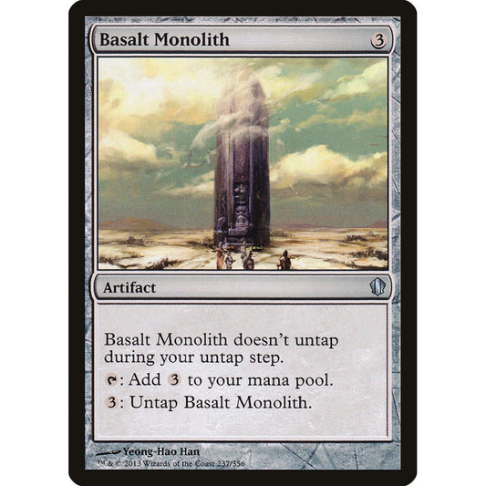 Basalt Monolith uncommon 237 Magic the Gathering Commander 2013