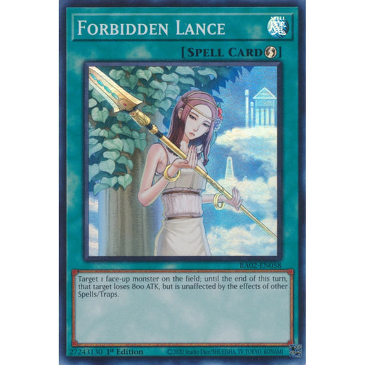 Forbidden Lance RA02-EN058 Secret Secret Rare Yu-Gi-Oh 25th Anniversary Rarity Collection II in Art