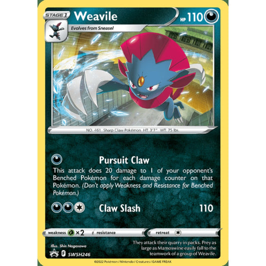 Weavile Black Star Promo SWSH246 Pokemon Card Game Sword & Shield Promos