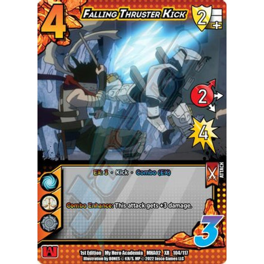 Falling Thruster Kick, 104/117, XR, UniVersus, MHA02 Crimson Rampage