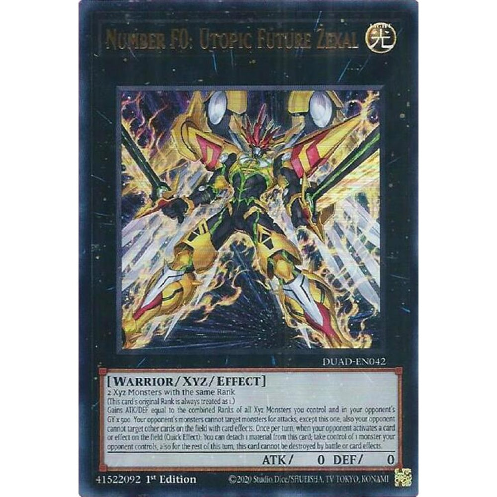 Number F0: Utopic Future Zexal DUAD-EN042 Ultra Yu-Gi-Oh Duelist's Advance