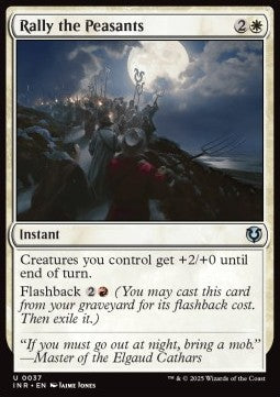 Rally the Peasants - Innistrad Remastered (Uncommon) [INR-37]