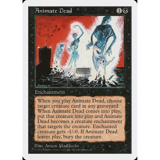 Animate Dead uncommon 140 Magic the Gathering Fifth Edition
