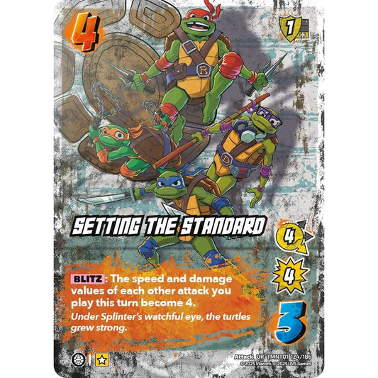 Setting the Standard 124/186 TMNT01 Universus Teenage Mutant Ninja Turtles Attack UR