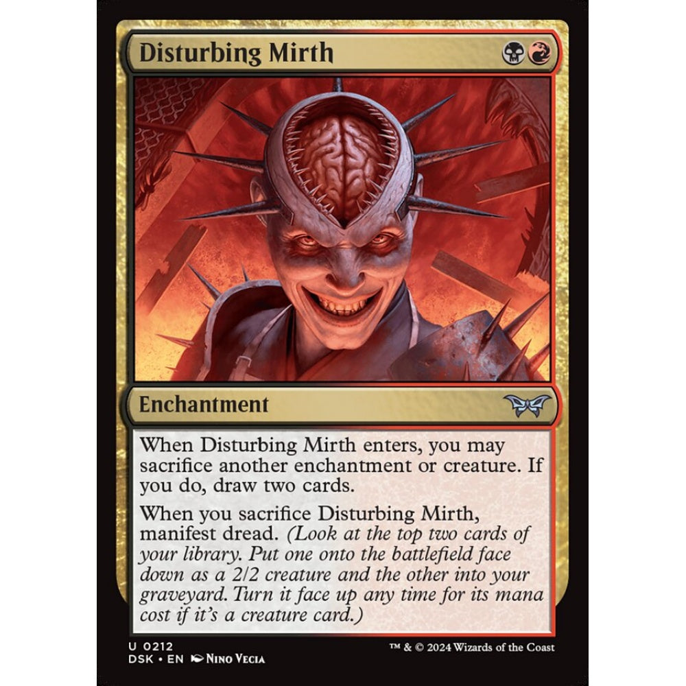 Disturbing Mirth, 212, uncommon, Magic: The Gathering, Duskmourn: House of Horror