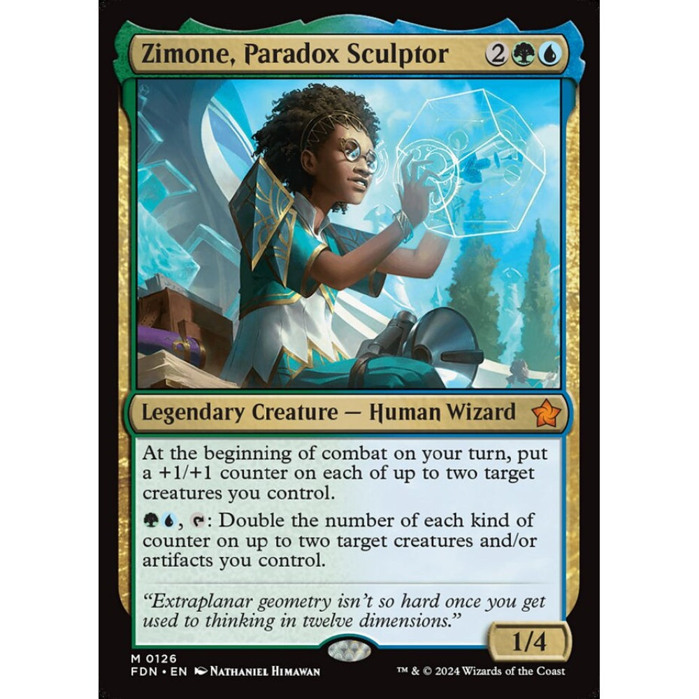 Zimone, Paradox Sculptor, 126, mythic, Magic: The Gathering, Foundations
