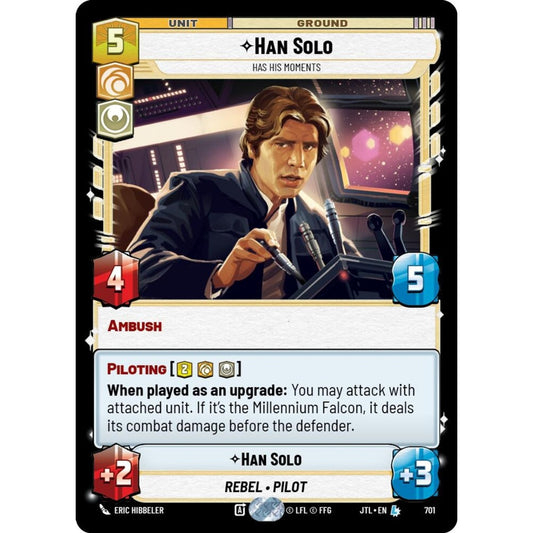 Han Solo, L, JTL 701) Foil, Star Wars Unlimited