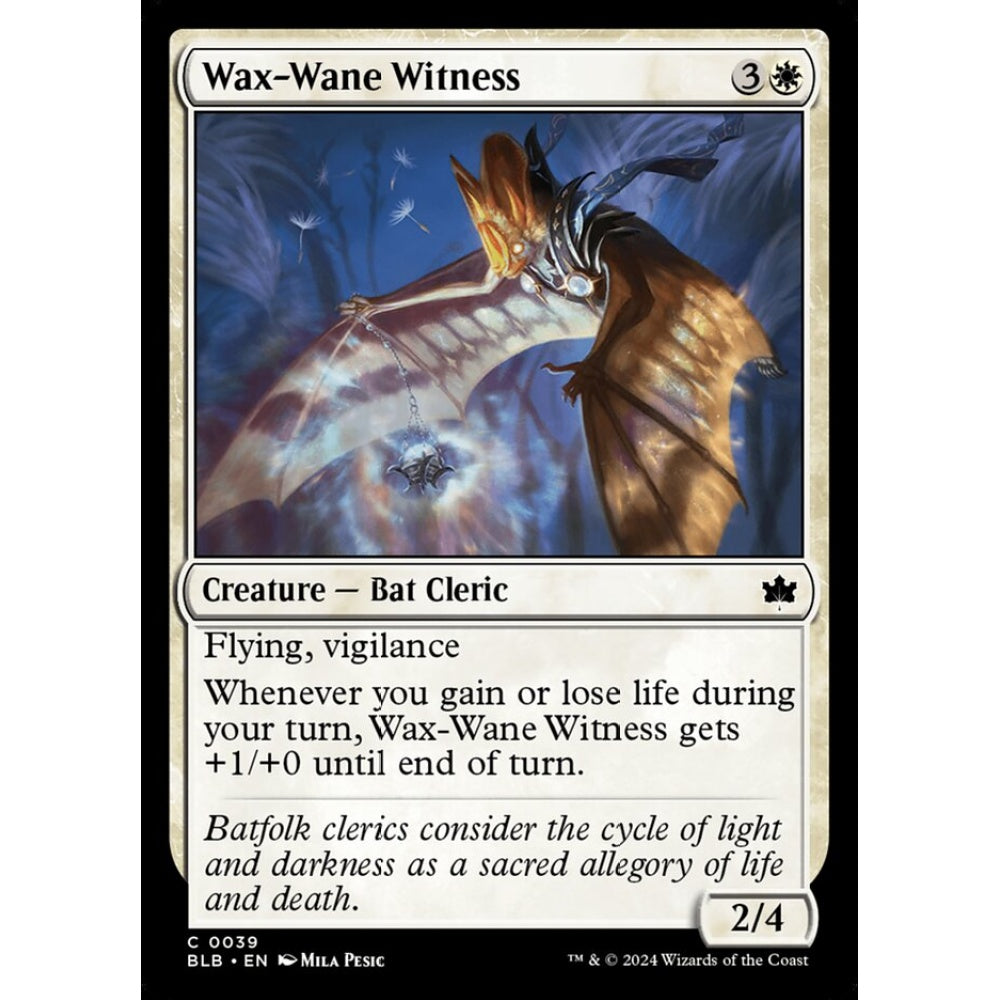 Wax-Wane Witness, 39, common, Magic: The Gathering, Bloomburrow