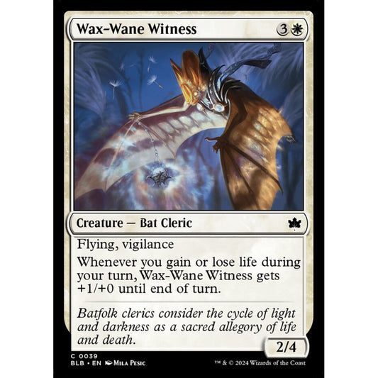 Wax-Wane Witness, 39, common, Magic: The Gathering, Bloomburrow