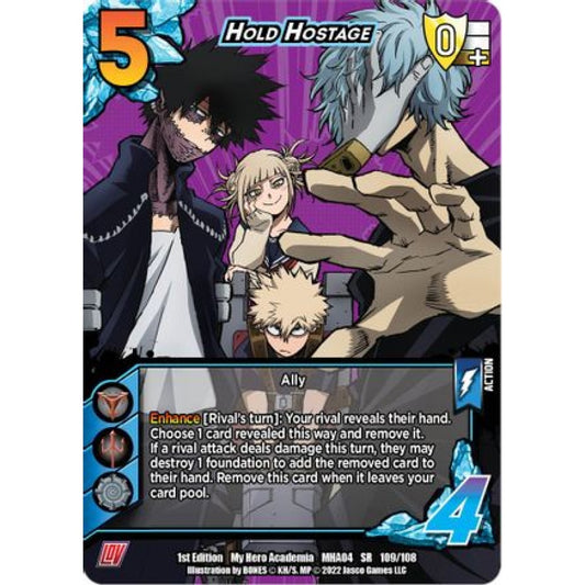 Hold Hostage, 109/108, SR, UniVersus, MHA04 League of Villains