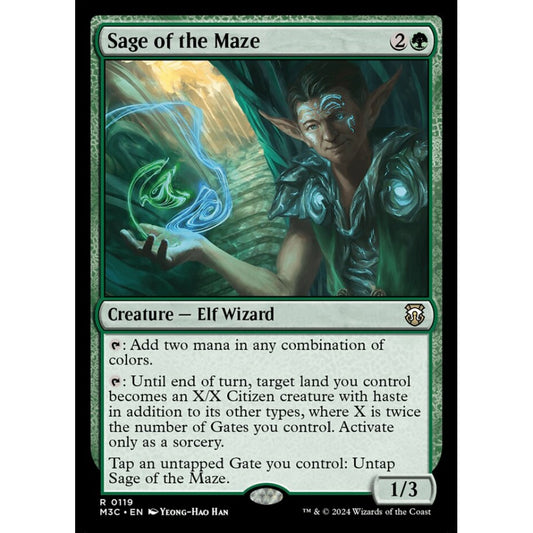 Sage of the Maze, 119, rare, Magic: The Gathering, Modern Horizons 3