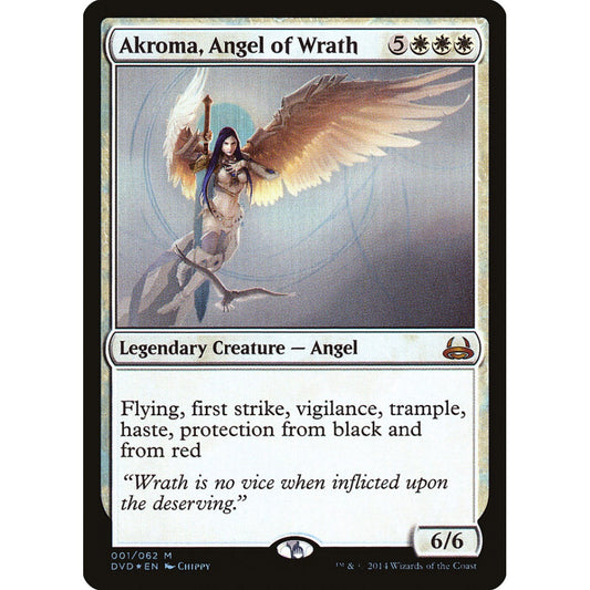 Akroma, Angel of Wrath mythic 1 Magic the Gathering Duel Decks Anthology: Divine vs. Demonic