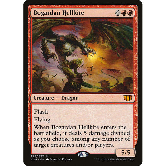 Bogardan Hellkite mythic 173 Magic the Gathering Commander 2014