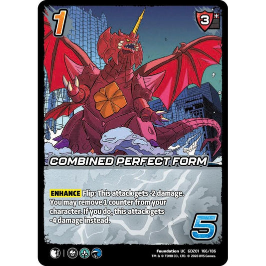 Combined Perfect Form GDZ01 166/186 GDZ01 Universus Godzilla: Reign of Kaiju Foundation UC
