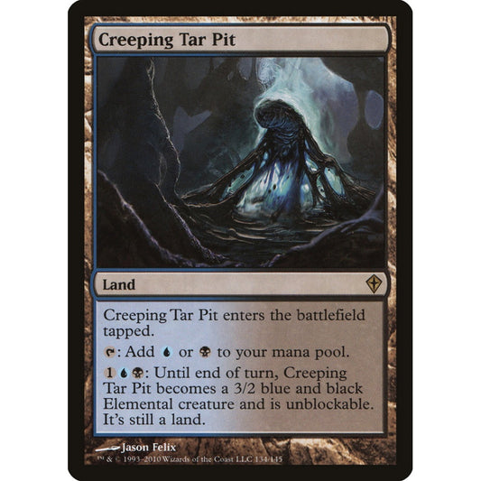 Creeping Tar Pit rare 134 Magic the Gathering Worldwake