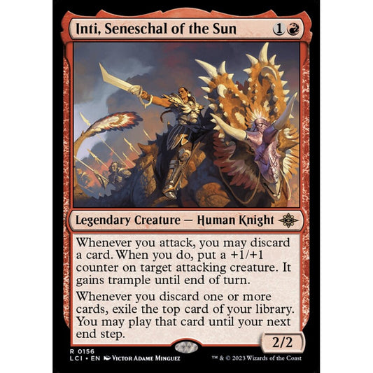 Inti, Seneschal of the Sun rare 156 Magic the Gathering The Lost Caverns of Ixalan