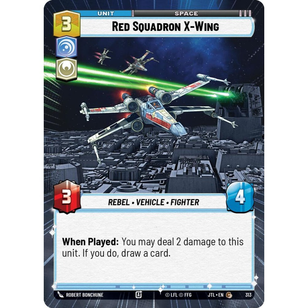 Red Squadron X-Wing, C, JTL 313) Hyperspace, Star Wars Unlimited