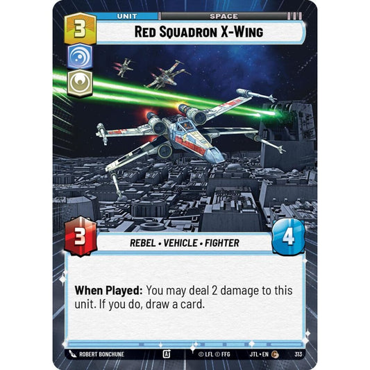 Red Squadron X-Wing, C, JTL 313) Hyperspace, Star Wars Unlimited