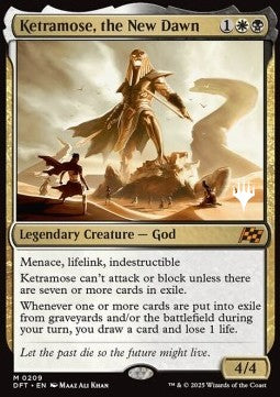 Ketramose, the New Dawn (V.2) - Aetherdrift: Promos (Mythic) [PDFT-209]