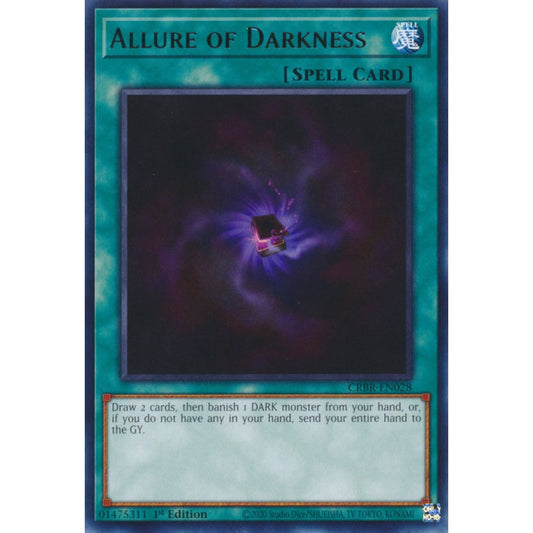 Allure of Darkness RA03-EN055 Super Super Rare Yu-Gi-Oh Quarter Century Bonanza in Art