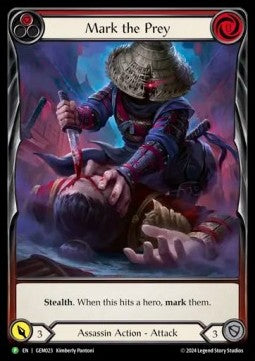 Mark the Prey (Red) (Extended Art Rainbow Foil)