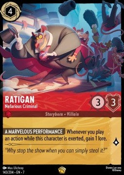 Ratigan - Nefarious Criminal (V.1) - Archazia's Island (Legendary) [7ARI-143]