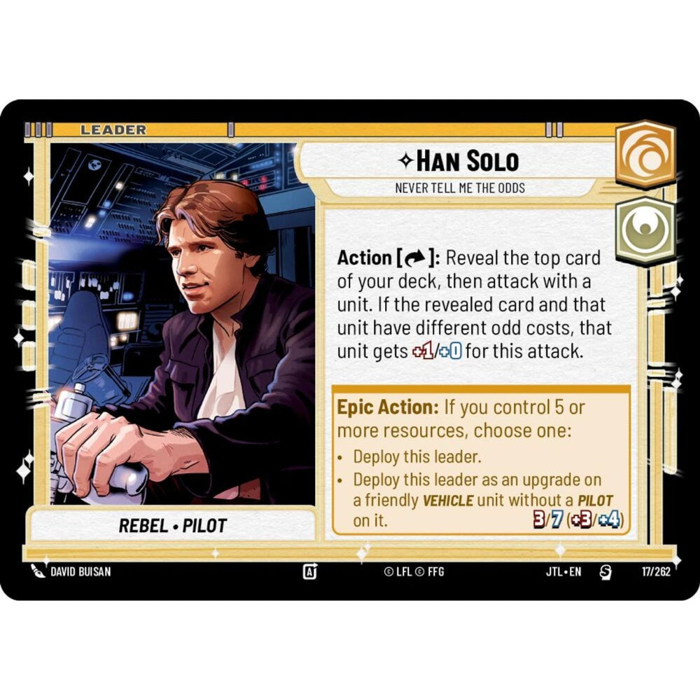 Han Solo, S, JTL 017), Star Wars Unlimited