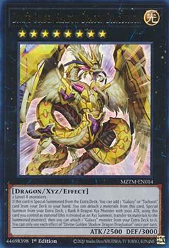 Divine Golden Shadow Dragon Dragluxion (V.1 - Ultra Rare) - Maze of the Master (Ultra Rare) [MZTM-014]