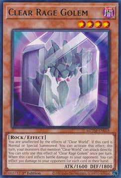 Clear Rage Golem - Maze of the Master (Rare) [MZTM-038]
