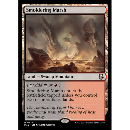 Smoldering Marsh, 379, rare, Magic: The Gathering, Modern Horizons 3
