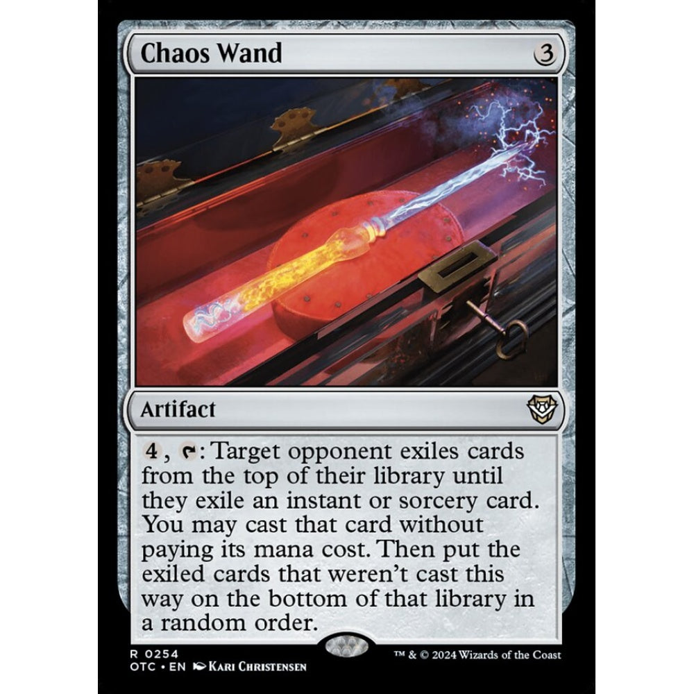Chaos Wand, 254, rare, Magic: The Gathering, Outlaws of Thunder Junction