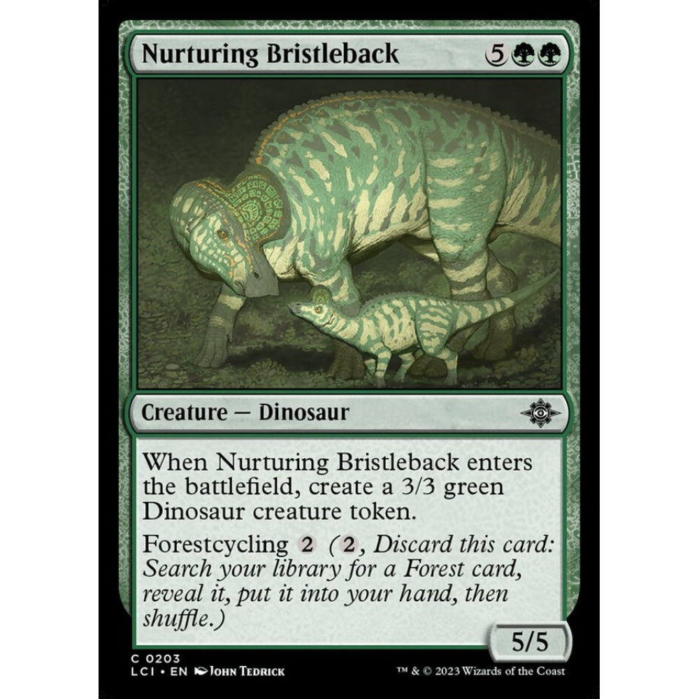 Nurturing Bristleback common 203 Magic the Gathering The Lost Caverns of Ixalan