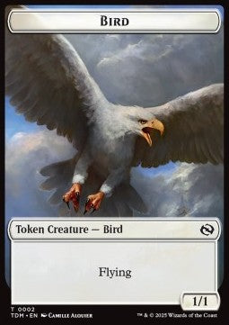 Bird Token (W 1/1) // Monk Token (W 1/1 Prowess)