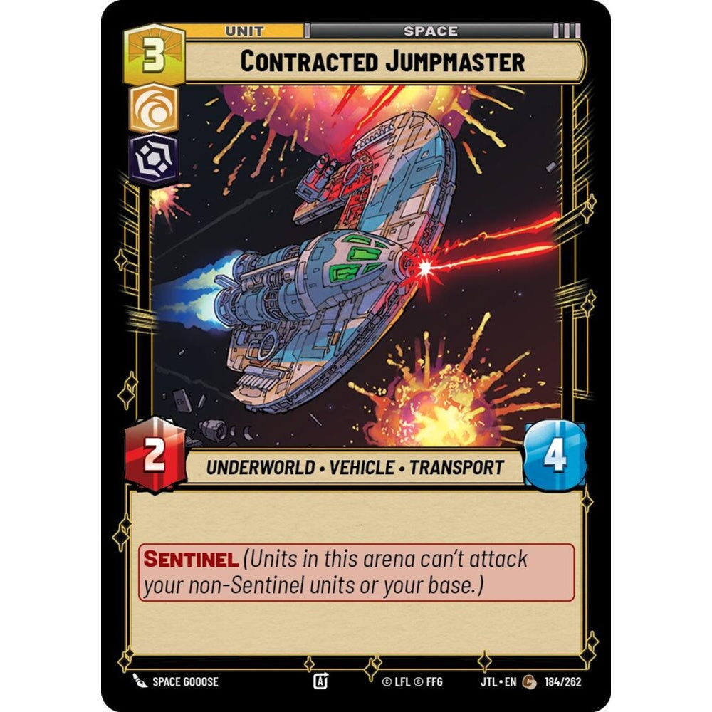 Contracted Jumpmaster, C, JTL 184), Star Wars Unlimited