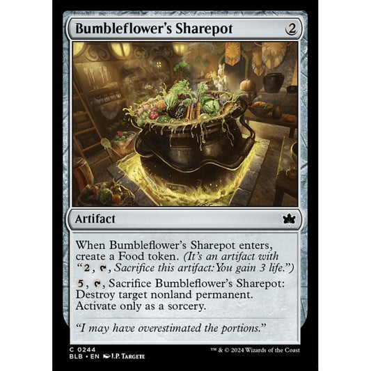 Bumbleflower's Sharepot, 244, common, Magic: The Gathering, Bloomburrow