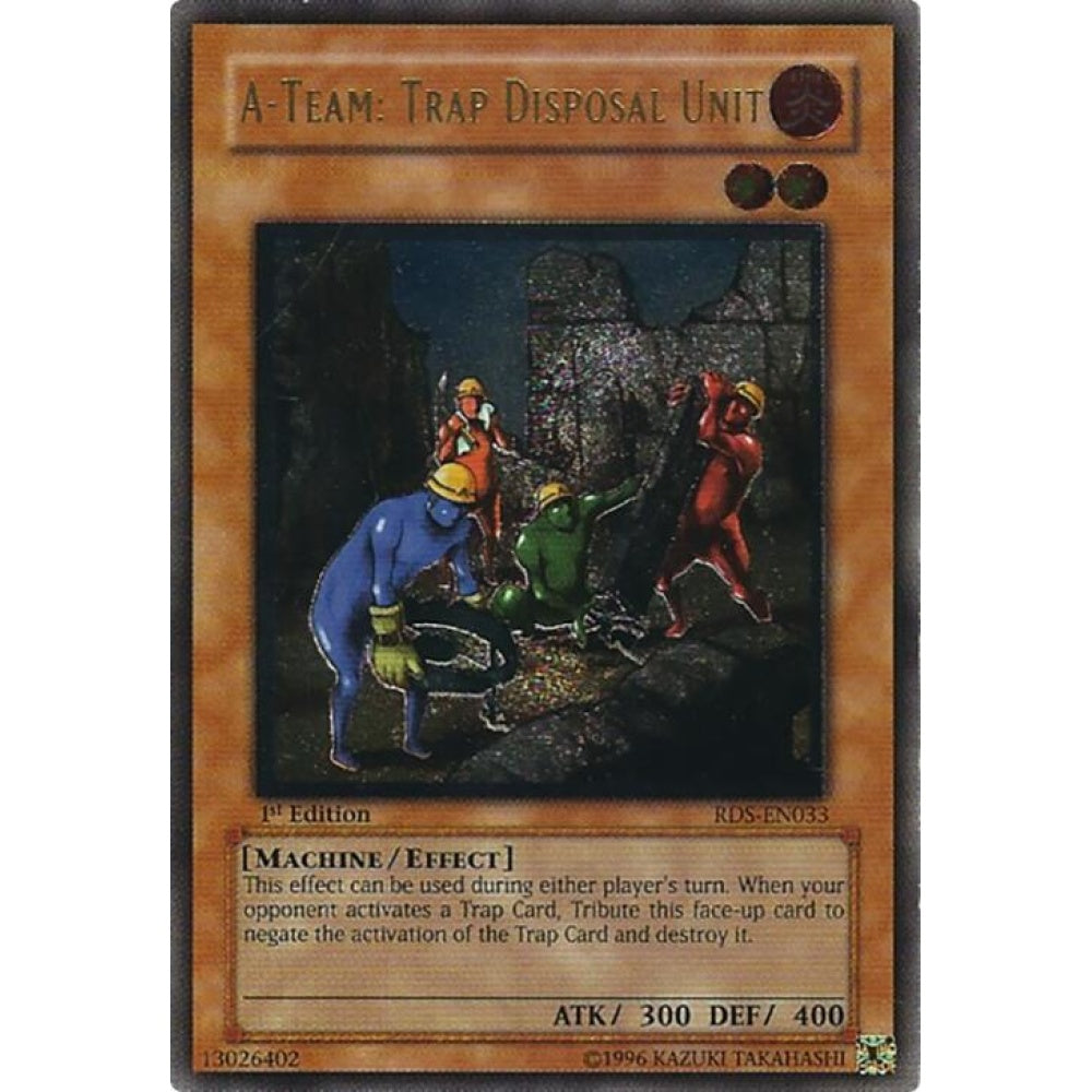 A-Team: Trap Disposal Unit (UTR) RDS-EN033 Ultimate Rare Yu-Gi-Oh Rise of Destiny