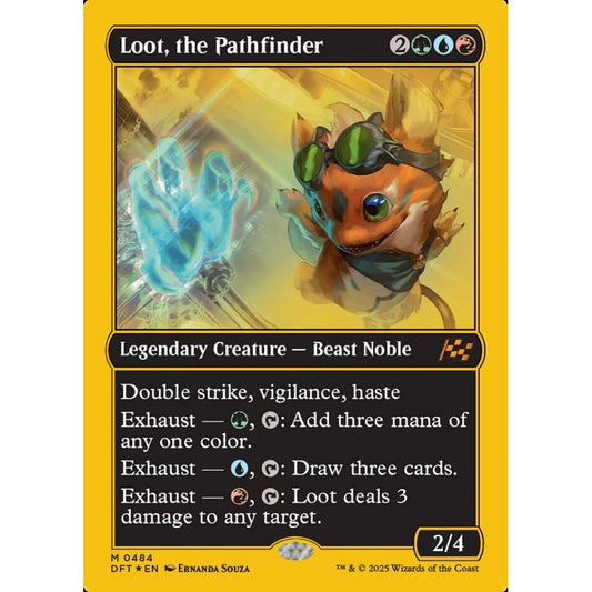 Loot, the Pathfinder, 484, mythic, Magic: The Gathering, Aetherdrift