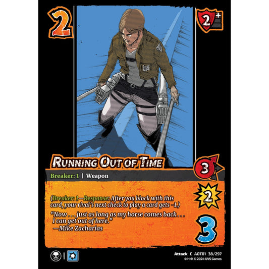 Running Out of Time, 38/297, C, UniVersus, Attack on Titan: Battle for Humanity