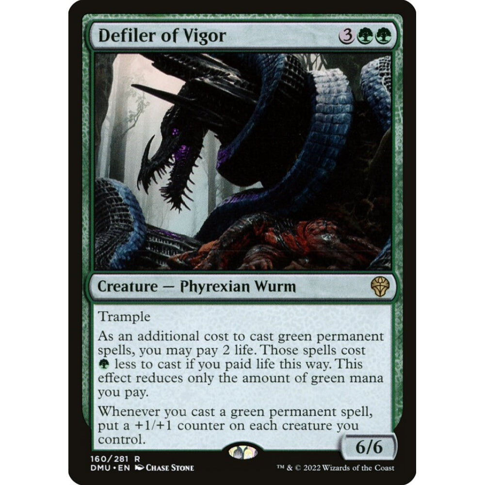 Defiler of Vigor rare 160 Magic the Gathering Dominaria United