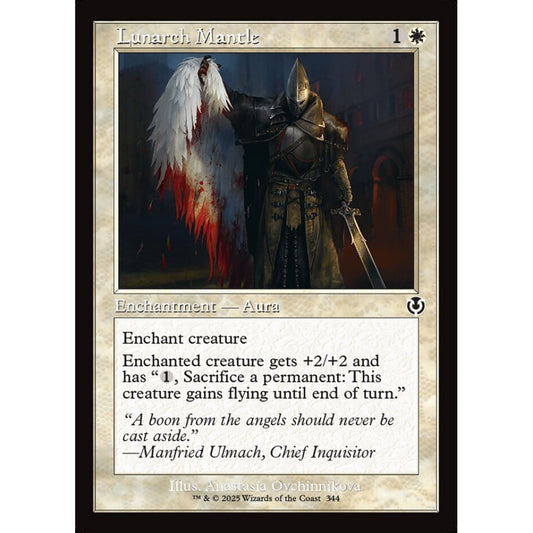 Lunarch Mantle, 344, common, Magic: The Gathering, Innistrad Remastered