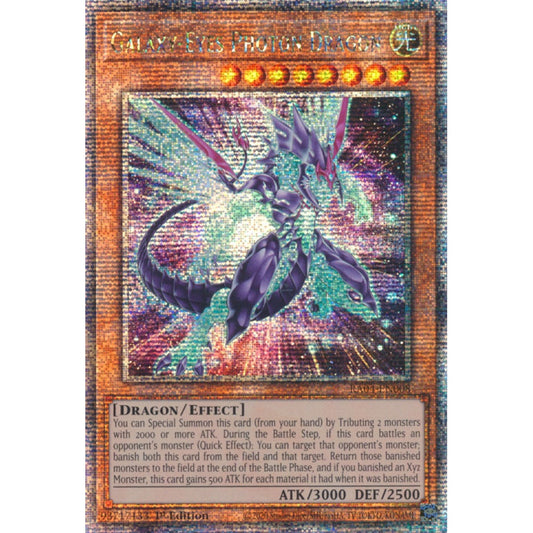 Galaxy-Eyes Photon Dragon RA04-EN008 QCR Quarter Century Secret Rare Yu-Gi-Oh Quarter Century Stampede in Art