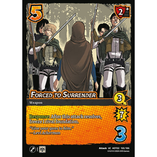 Forced to Surrender, 150/186, AOT02, Universus, Attack on Titan: Origins of Power, Attack, UC