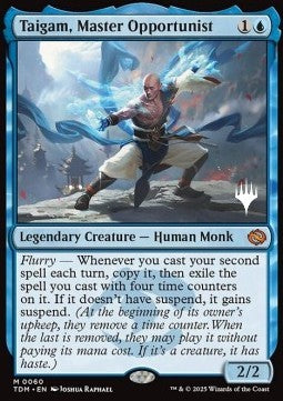 Taigam, Master Opportunist (V.2) - Tarkir: Dragonstorm: Promos (Mythic) [PTDM-60]