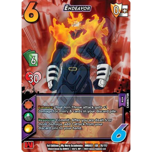 Endeavor, 76/117, XR, UniVersus, MHA02 Crimson Rampage
