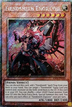 Fiendsmith Engraver (V.4 - Platinum Secret Rare) - Quarter Century Stampede (Platinum Secret Rare) [RA04-049]