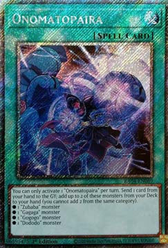 Onomatopaira (V.4 - Platinum Secret Rare) - Quarter Century Stampede (Platinum Secret Rare) [RA04-089]
